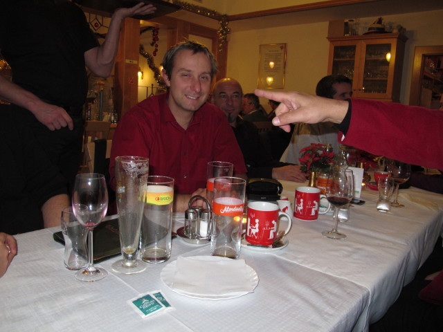 Ich und Manfred im Restaurant Resselpark