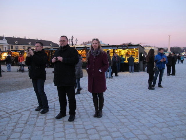 Alexander, Stefan und Andrea am Kultur- und Weihnachtsmarkt