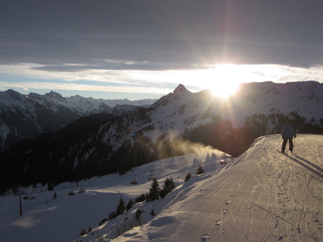 Rätikonbahn von der Bergstation der Golmerbahn aus