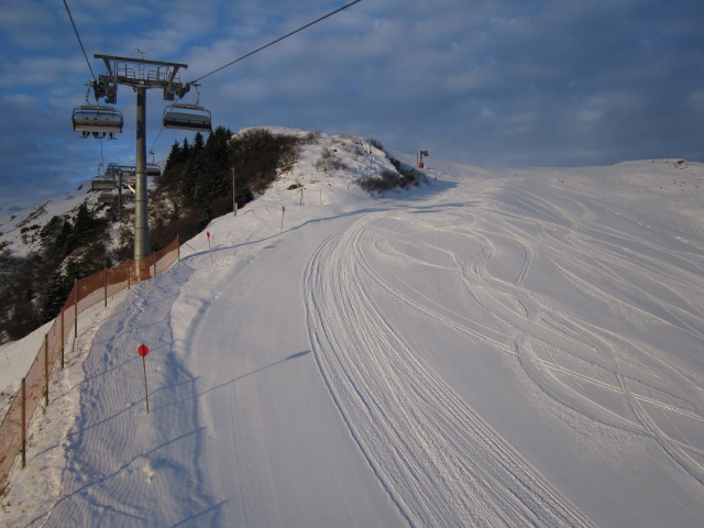 Weltcupabfahrt von der Rätikonbahn aus