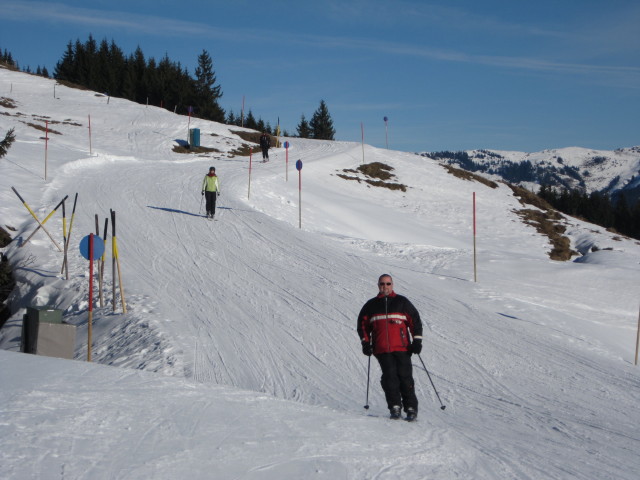 Andrea und Stefan auf der J&auml;gerwurzabfahrt
