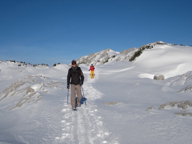 Patrick und Anna zwischen Kaserne Oberfeld und Gjaidsteingrube (31. Dez.)