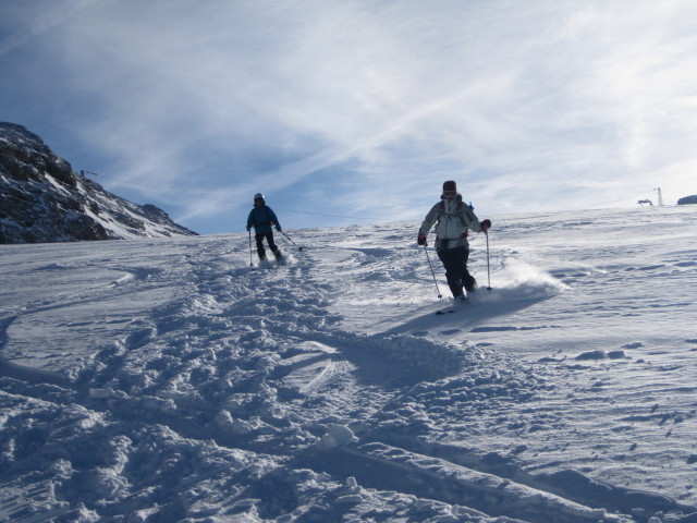 Christiane und Irene am Hallst&auml;tter Gletscher (31. Dez.)