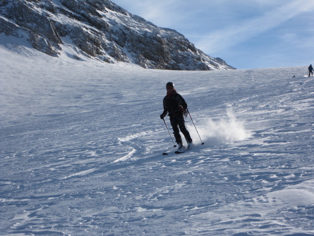 Dieter, Irene und Christiane am Hallst&auml;tter Gletscher (31. Dez.)