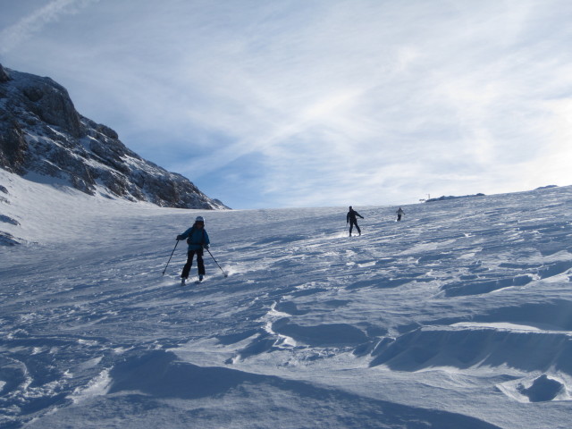 Christiane, Dieter und Irene am Hallst&auml;tter Gletscher (31. Dez.)