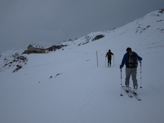 Axel und Erhard zwischen Schafleitenalm und Rastkogelh&uuml;tte