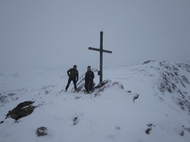 Axel und ich am Kreuzjoch, 2.336 m