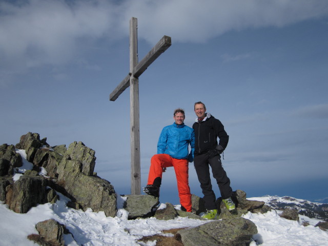 Wolfgang und ich am B&auml;renbadkogel, 1.883 m (17. J&auml;n.)