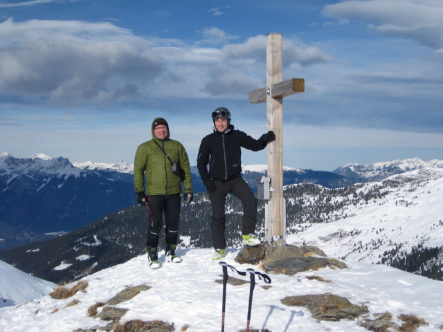 Axel und ich auf der Rosslaufspitze, 2.248 m