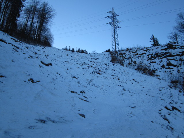 Skiroute ins Tal