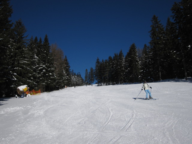 Mama auf der Hahngrabenabfahrt