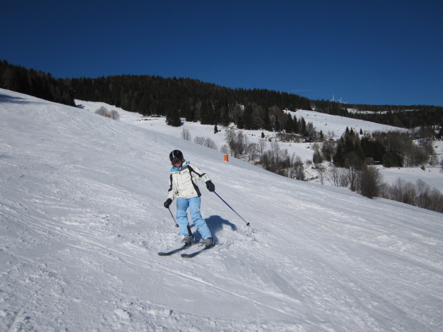 Mama auf der Hauereckabfahrt
