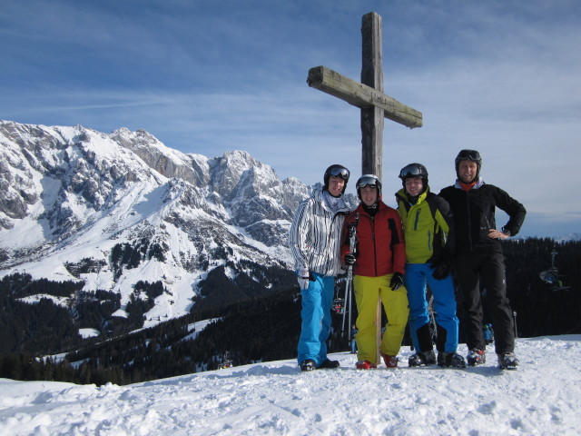 Sebastian, Christoph, Alexander und ich auf der Wastlh&ouml;he, 1.737 m