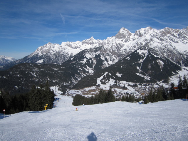 Christoph und Sebastian auf der Familienabfahrt Hinterthal