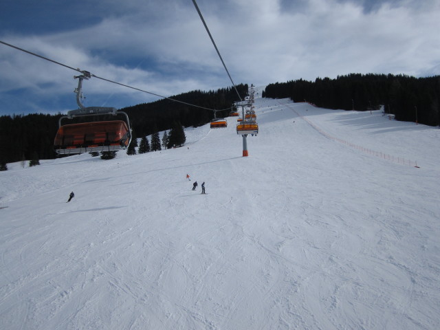 B&uuml;rglalmabfahrt von der 6er-Sesselbahn B&uuml;rglalm aus