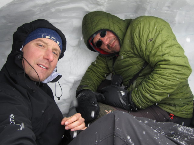 Ich und Axel zwischen Stippleralm-Hochleger und Schafseitenspitze