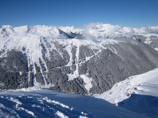 von der Bergstation der Pleisenbahn Richtung Westen