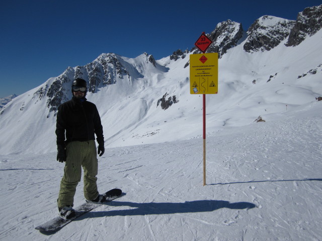 Markus auf der Skiroute 'Mattun' (8. M&auml;rz)