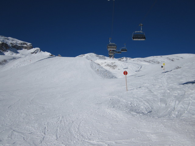 Linherabfahrt von der Seekopfbahn aus (9. M&auml;rz)