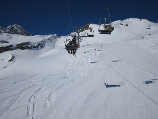 Abfahrt 'Madloch - Z&uuml;rsersee' von der Madlochbahn aus (9. M&auml;rz)