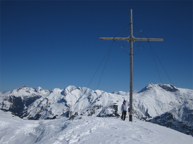 Ich am Vorgipfel des Kriegerhorns (9. M&auml;rz)