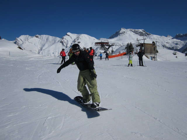 Markus bei der Bergstation der Schlosskopfbahn, 1.773 m (9. M&auml;rz)