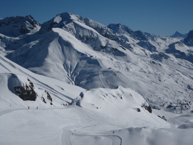 von der Bergstation der R&uuml;fikopfbahn Richtung S&uuml;dosten (9. M&auml;rz)