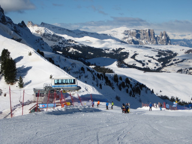 Bergstation des Sessellifts Piza Pranseies, 2.236 m (16. M&auml;rz)