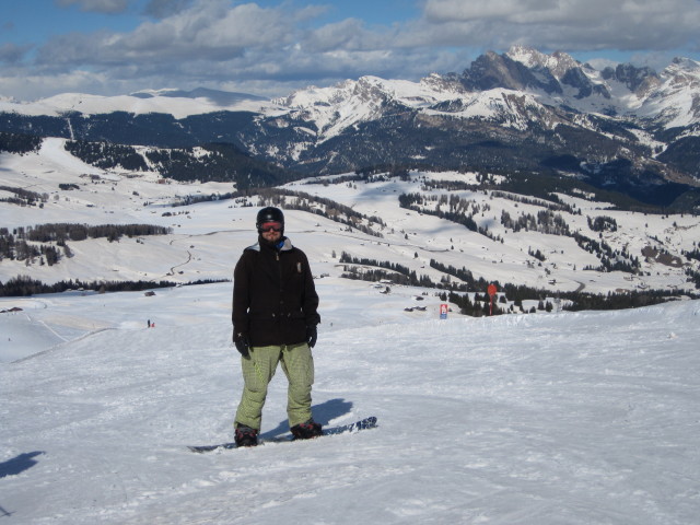 Markus auf der Piste 'Goldknopf - Floralpina' (16. M&auml;rz)