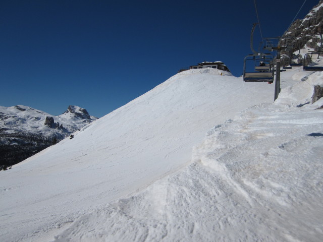 Piste 'Olympia' vom Sessellift Duca D'Aosta/Pomedes aus (17. M&auml;rz)