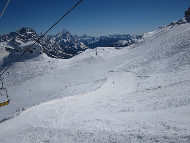 Piste 'Busc' vom Sessellift Bus Tofana aus (17. M&auml;rz)