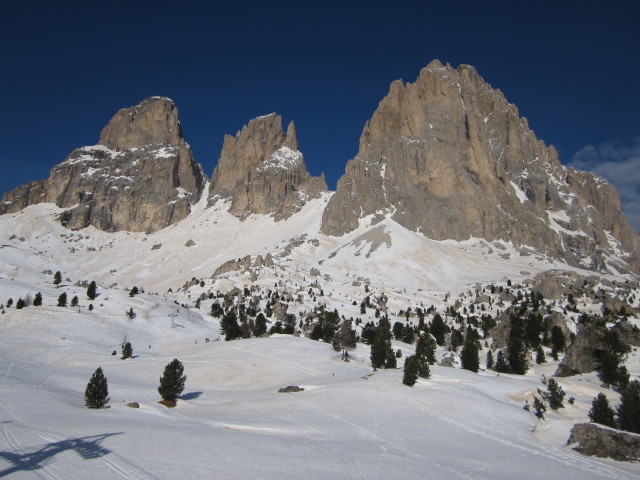 Grohmannspitze, F&uuml;nffingerspitze und Langkofel (18. M&auml;rz)
