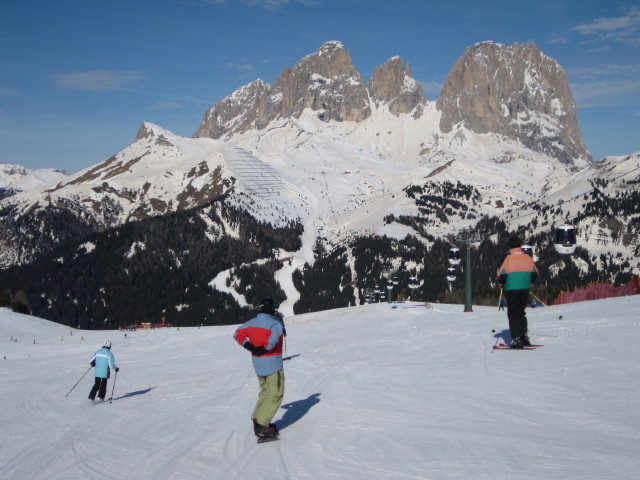 Markus auf der Piste 'Pian Frataces Gherdecia - Col dei Rossi' (18. M&auml;rz)