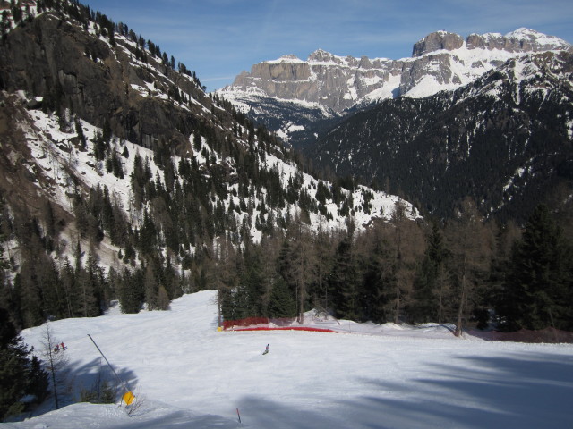 Markus auf der Piste 'Ciampac - Alba' (18. M&auml;rz)
