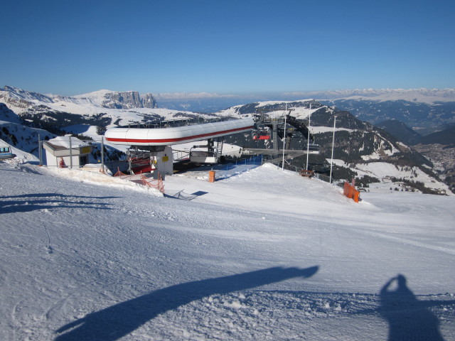Bergstation des Sessellifts Sochers/Ciampioni, 2.255 m (20. M&auml;rz)
