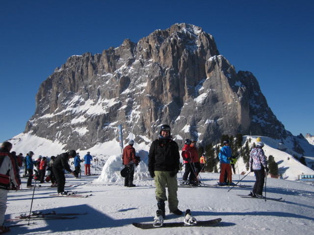 Markus bei der Bergstaton der Umlaufbahn Ciampinoi, 2.248 m (20. M&auml;rz)
