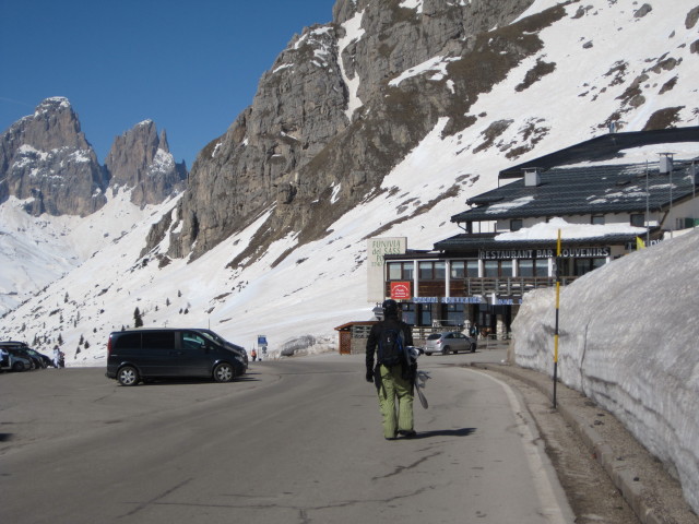 Markus am Passo Pordoi, 2.239 m (20. M&auml;rz)