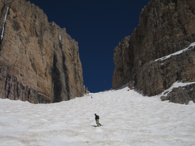 Markus zwischen Forcella Pordoi und Passo Pordoi (20. März)