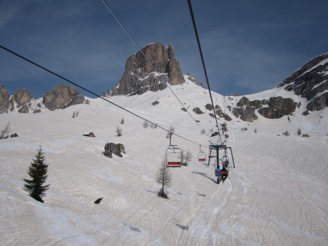 Sessellift Fedare/Forcella Nuvolau (21. März)