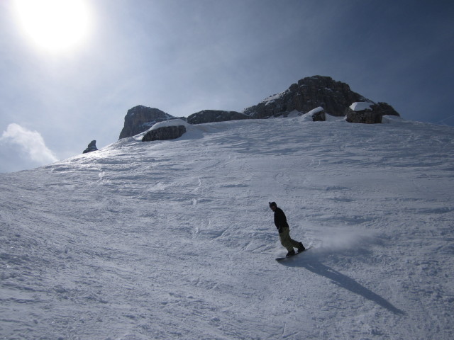Markus neben der Piste 'Averau - 5 Torri' (21. M&auml;rz)