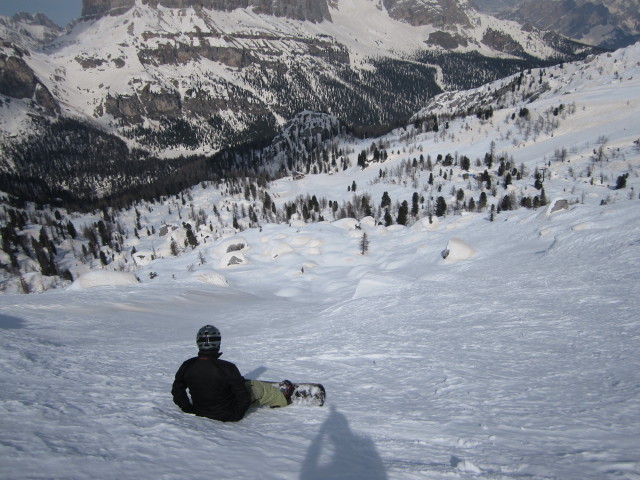 Markus neben der Piste 'Averau - 5 Torri' (21. M&auml;rz)