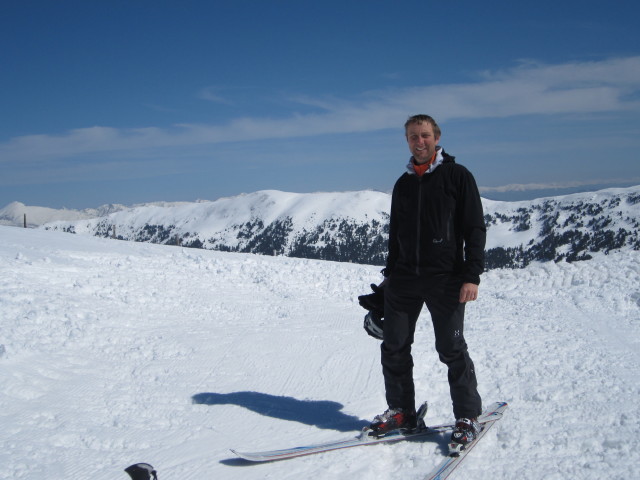 Ich bei der Bergstation des Schlepplifts Zechnerh&ouml;he