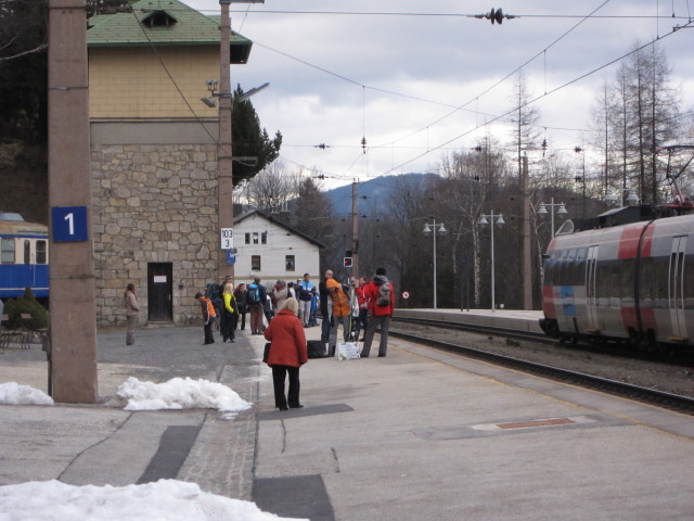 Bahnhof Semmering, 896 m (1. M&auml;rz)