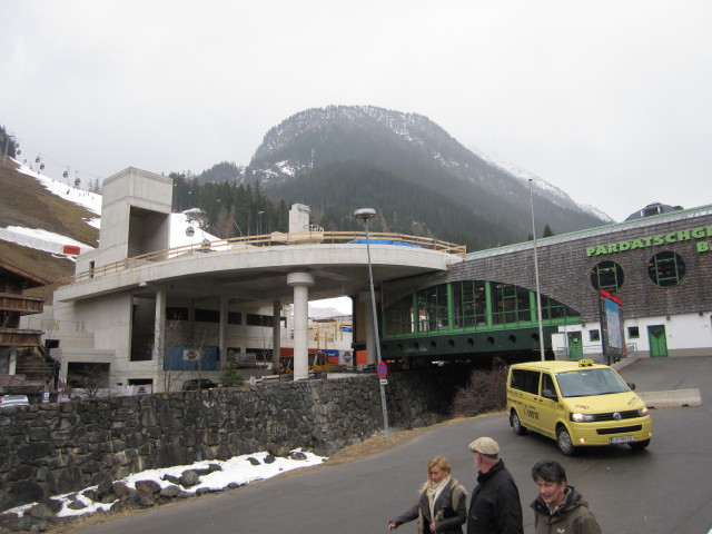 Talstation der Pardatschgratbahn, 1.362 m (5. Apr.)
