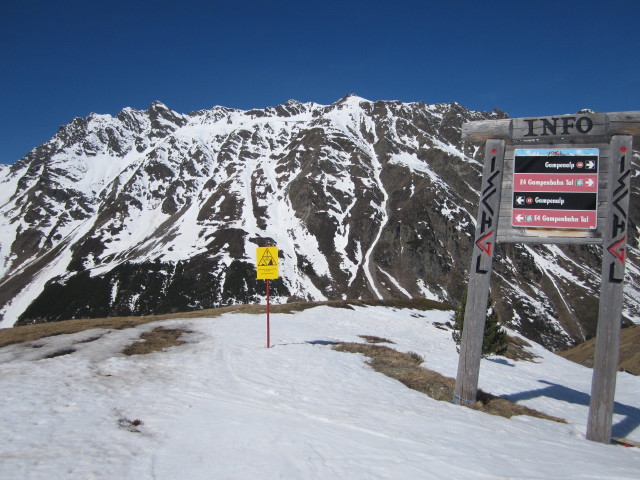 Piste 'Palinkopf - Gampenalp' (7. Apr.)