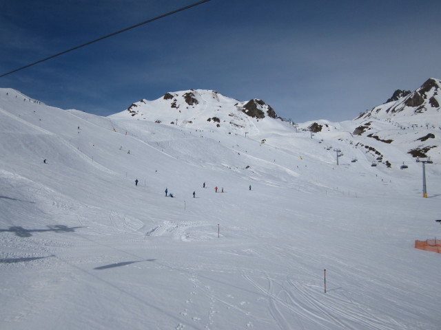 Piste 'Alp Trida Sattel - Alp Trida' von der Alp Trider Sattelbahn aus (8. Apr.)