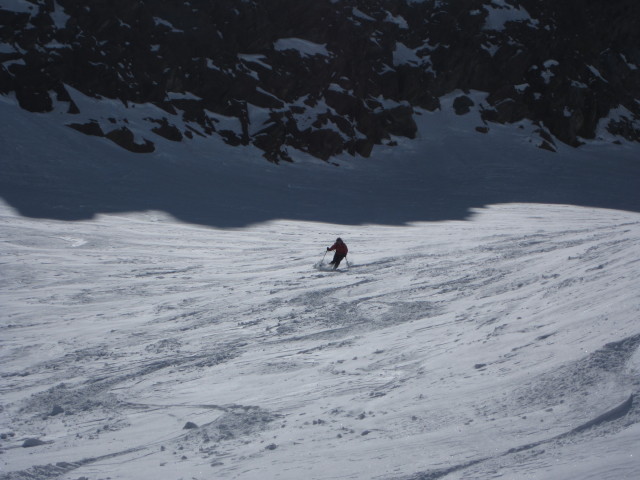 Gudrun zwischen Hinterem Daunkopf und Bockkar (14. Apr.)