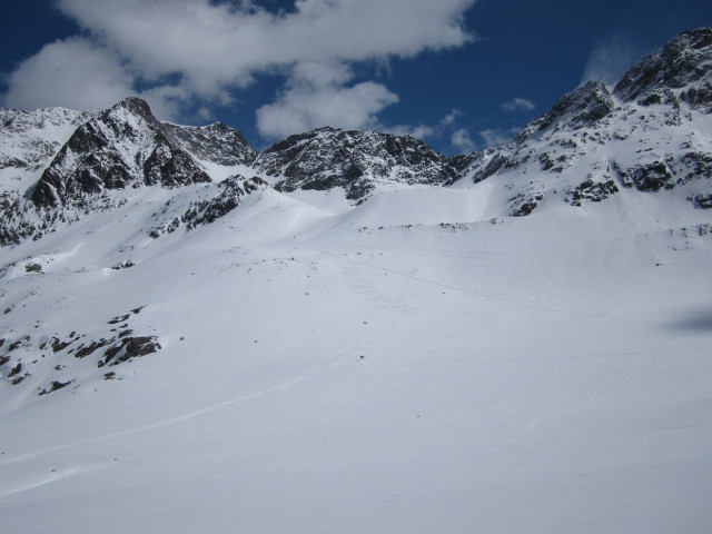 zwischen Bockkar und Sulztalferner (14. Apr.)