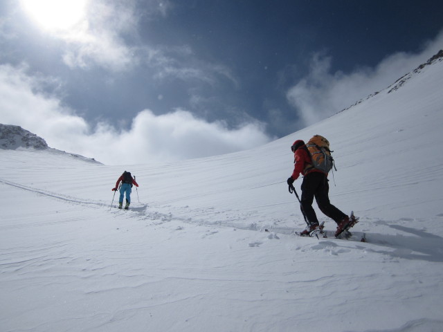 Kai und Christoph am Rosskarferner (15. Apr.)