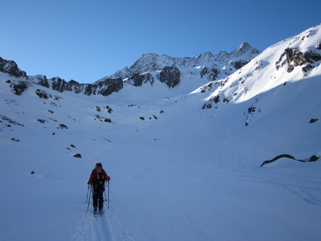 Gudrun zwischen Franz-Senn-H&uuml;tte und Stiergschwez (17. Apr.)
